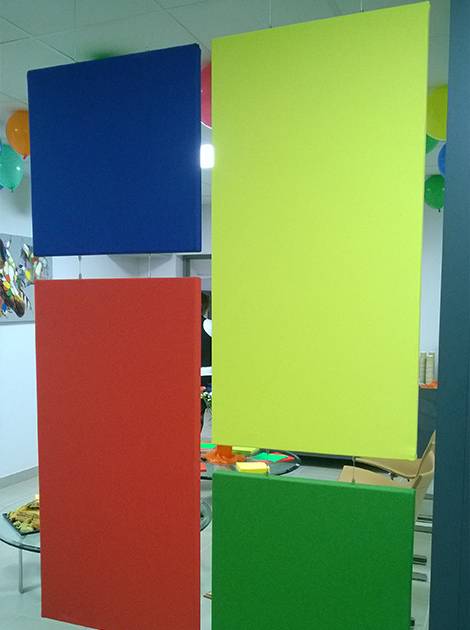 Mise en place de panneaux acoustiques près de Lyon