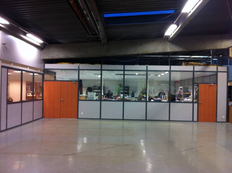 Séparation d'espace atelier à Lyon