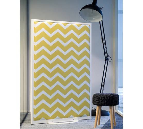 Installation de cloisonette acoustique